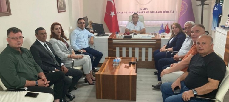 Kars Kent Konseyi’nden ESOB Başkanı Murat Bakırhan’a Ziyaret