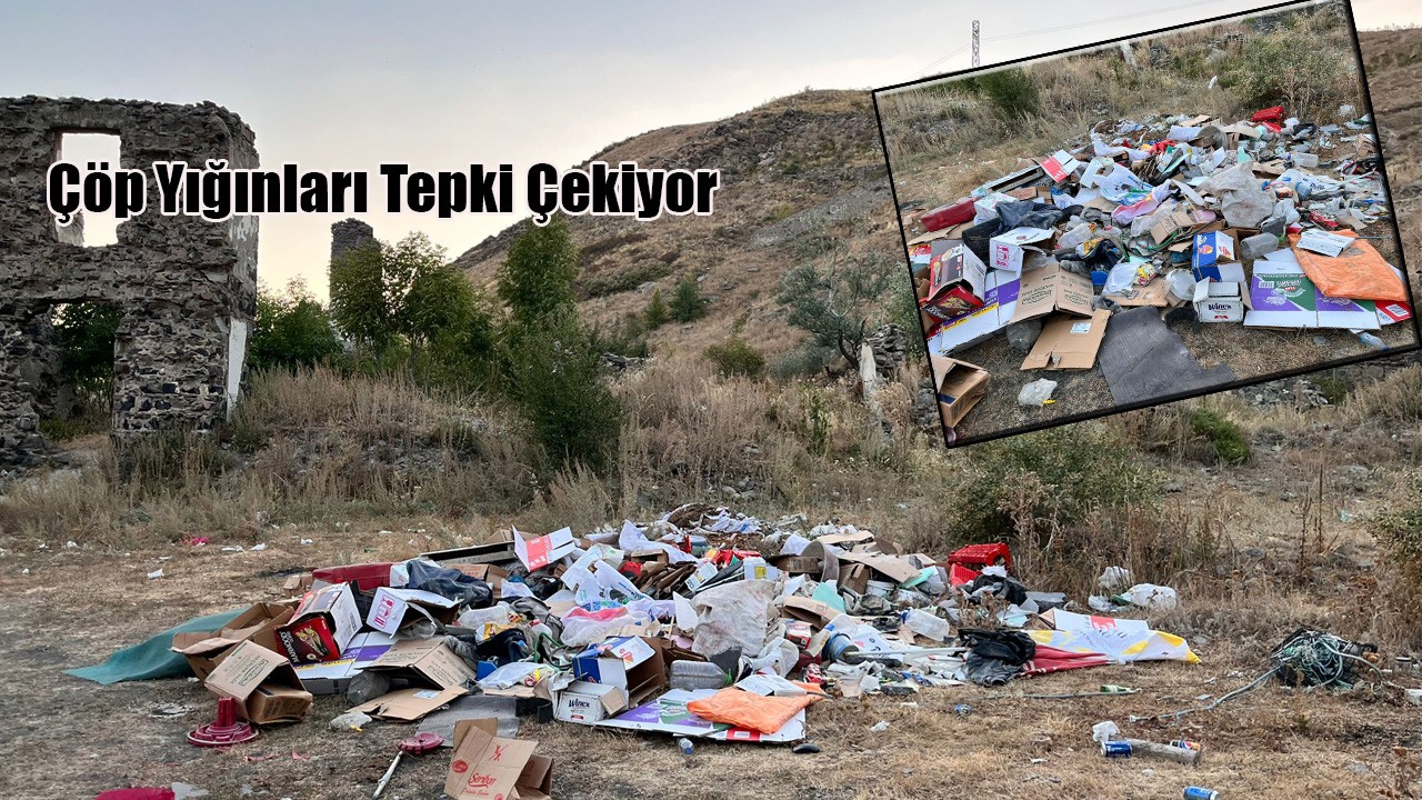 Kars Dereiçinde Utandıran Görüntü: Çöp Yığınları Tepki Çekiyor