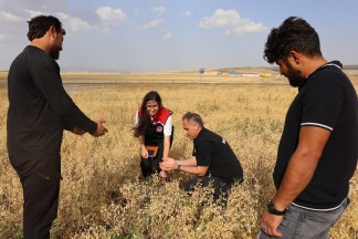Kars’ta tarım arazilerine hümik asit desteği