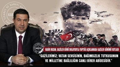 GAZİLERİMİZ; VATAN SEVGİSİNİN, BAĞIMSIZLIK TUTKUSUNUN VE MİLLETİNE BAĞLILIĞIN CANLI BİRER ABİDESİDİR.
