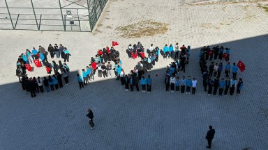 Şehit Albay İbrahim Karaoğlanoğlu YBO Öğrencilerinden Gazze’ye Destek Etkinliği