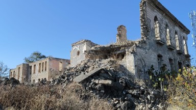 Türk gazeteciler Ağdam’da savaşın izlerini ve yeniden imarı yerinde gördü