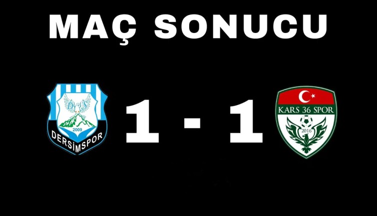 Dersim Spor: 1 – Kars 36 Spor: 1