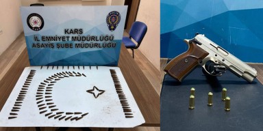 Kars'ta silah operasyonu: 14 şüpheli gözaltına alındı