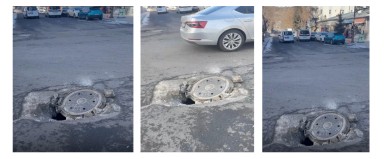 Kars’ta Tehlike Saçan Rögar Kapağı Tepki Çekiyor