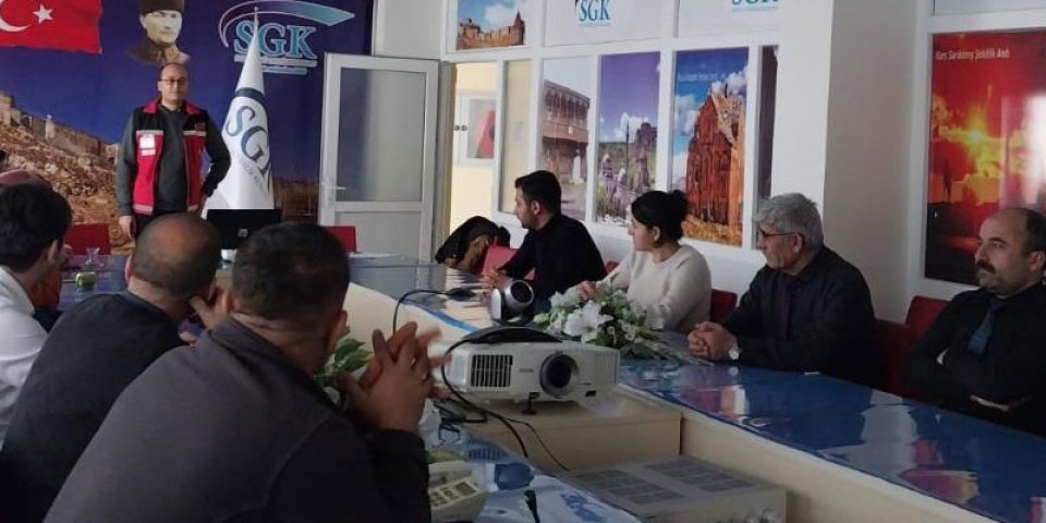 Kars'ta Şiddete Karşı İşbirliği: SGK Personeline Bilgilendirme