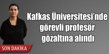 Kafkas Üniversitesi’nde görevli profesör gözaltına alındı