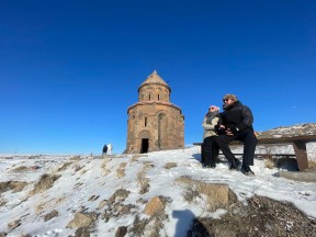 Kars’ta Ani Harabeleri Kar Altında Kaldı