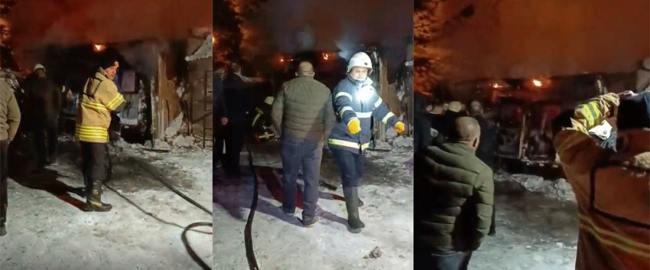 Kars’ta Dondurucu Soğuk Araçları Vurdu: Ateşle Isıtılmak İstenen Otomobil Alev Aldı