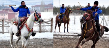 Kars'ta Cirit Coşkusu: Üç Kulüp Bir Arada, Atlar Çamurda Dans Etti