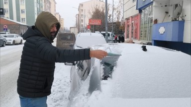 Kars Bu Sabah Beyaza Büründü