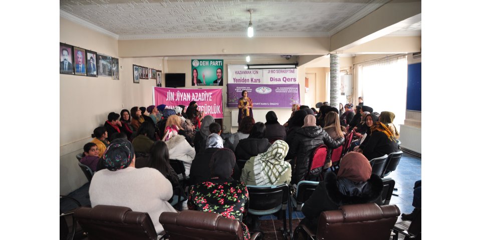 Kars DEM Parti’de sessiz 8 Mart etkinliği