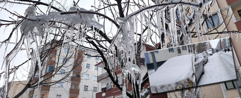 Kars'ta 'buzdan dantel' hayran bıraktı