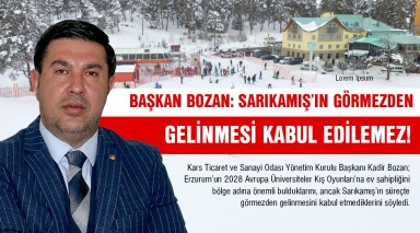 BAŞKAN BOZAN: SARIKAMIŞ’IN GÖRMEZDEN GELİNMESİ KABUL EDİLEMEZ