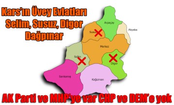 Kars'ın 4 belediyesi üvey evlat muamelesi gördü