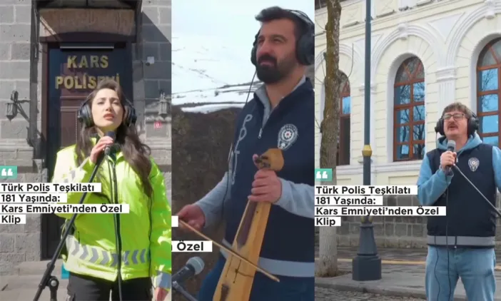 Kars’ta Anlamlı Klip: Polislerden “Huzur” Temalı Özel Çalışma
