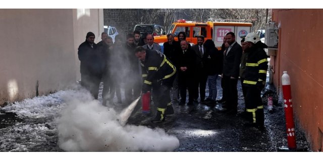 Kars İl Müftülüğü’nde yangın güvenliği eğitimi düzenlendi