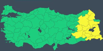 Kars dahil 13 il için sarı kodlu uyarı