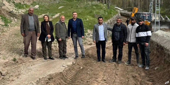 Digor'da yol yapım çalışması başladı
