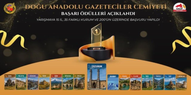 Doğu'da yılın gazetecileri seçildi, Kars'a 6 ödül geldi