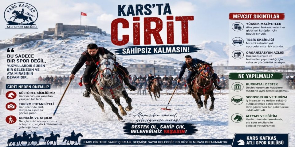 Serhat’ın sessiz çığlığı: Kars’ta cirit sahipsiz kalmamalı