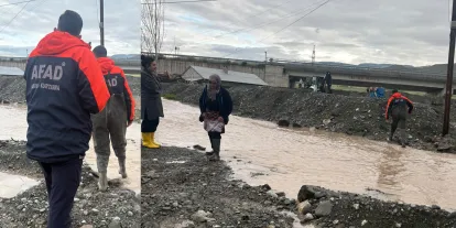 Kağızman da Sel