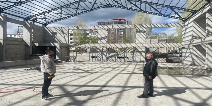Vali Ziya Polat’tan Cumhuriyet Mahallesi Spor Salonu İnşaatına İnceleme