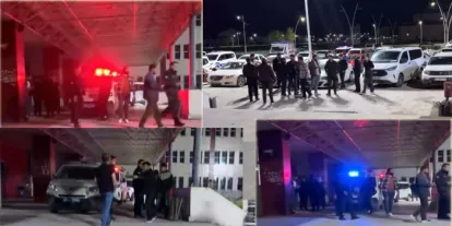 Kafkas Üniversitesi Hastanesi Acil Servisi Önünde Gerginlik