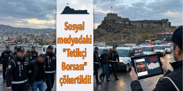 Kars'ta tetikçi ve suç örgütlerini öven şahıslar yakalandı