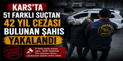 51 farklı suçtan 42 yıl cezası bulunan şahıs yakalandı