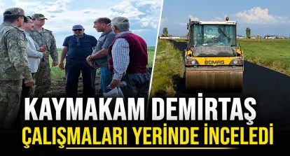 Kaymakam Demirtaş çalışmaları yerinde inceledi