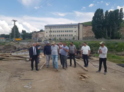 Sarıkamış İlçe Merkezine, taşkın koruma