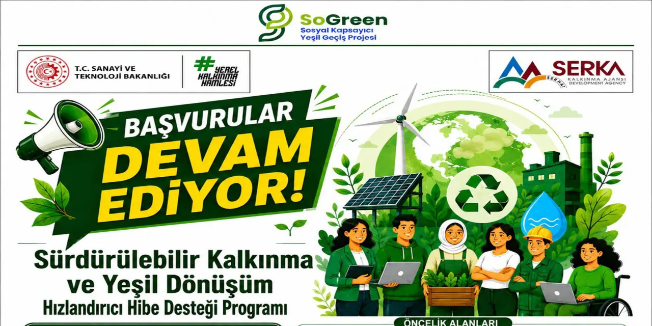 SERKA’dan Yeşil Dönüşüme 45 Milyon TL’lik Hibe Desteği