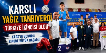 Karslı Yağız Tanrıverdi Türkiye İkincisi Oldu