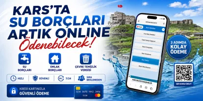 Kars’ta Su Borçları Artık Online Ödenebilecek