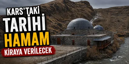 Kars’taki Tarihi Hamam Kiraya Verilecek