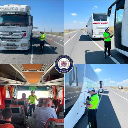 Kars Polisi Yollarda, Trafik Huzuru İçin