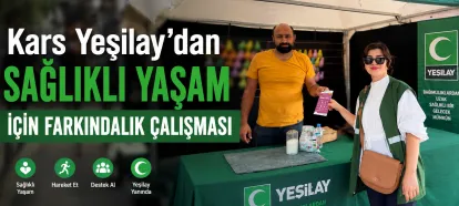 Kars Yeşilay’dan Sağlıklı Yaşam İçin Farkındalık Çalışması
