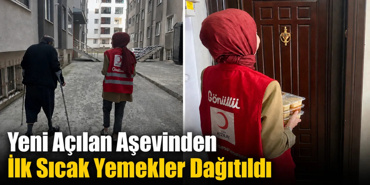 Yeni Açılan Aşevinden İlk Sıcak Yemekler Dağıtıldı