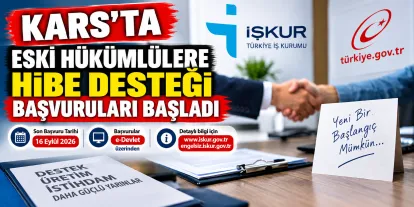 Kars’ta Eski Hükümlülere Hibe Desteği Başvuruları Başladı