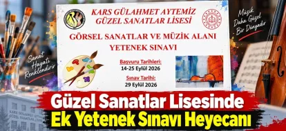 Güzel Sanatlar Lisesinde Ek Yetenek Sınavı Heyecanı
