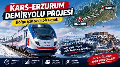 Kars-Erzurum Demiryolu Projesine ÇED Olumlu Kararı