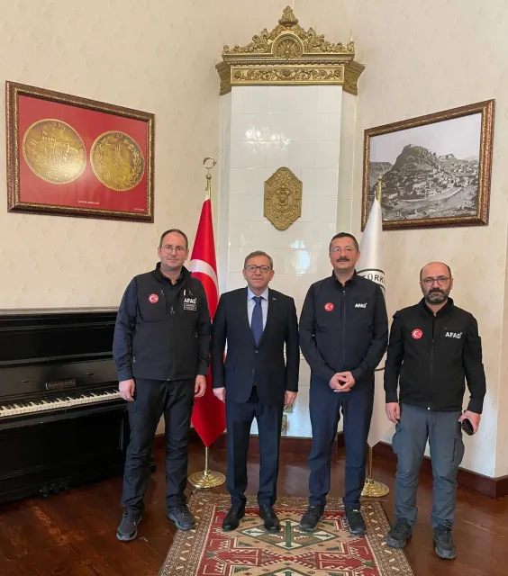 Vali Ziya Polat, AFAD Yöneticilerini Kabul Etti