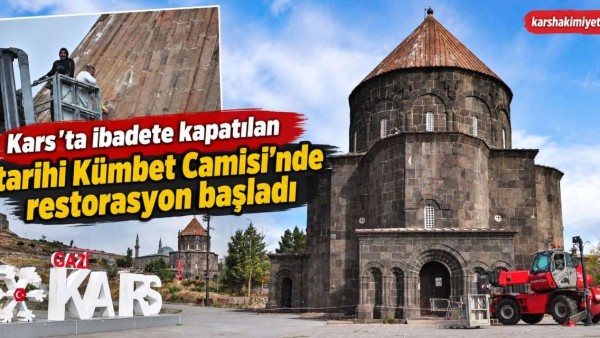 Tarihi Kümbet Camisi’nde restorasyon başladı