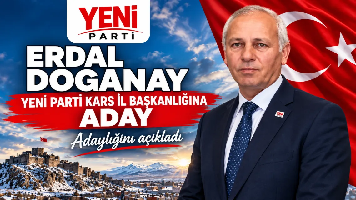 Erdal Doğanay, Yeni Parti Kars İl Başkanlığına Aday Adaylığını Açıkladı