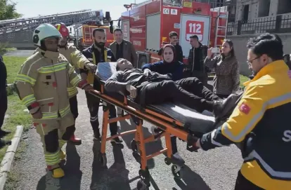 Emniyet Müdürlüğünde Yangın Alarmı! Polisler İçin Nefes Kesen Tatbikat