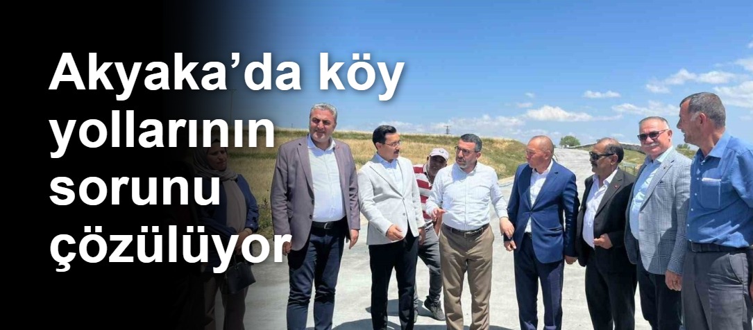 Akyaka’da köy yollarının sorunu çözülüyor