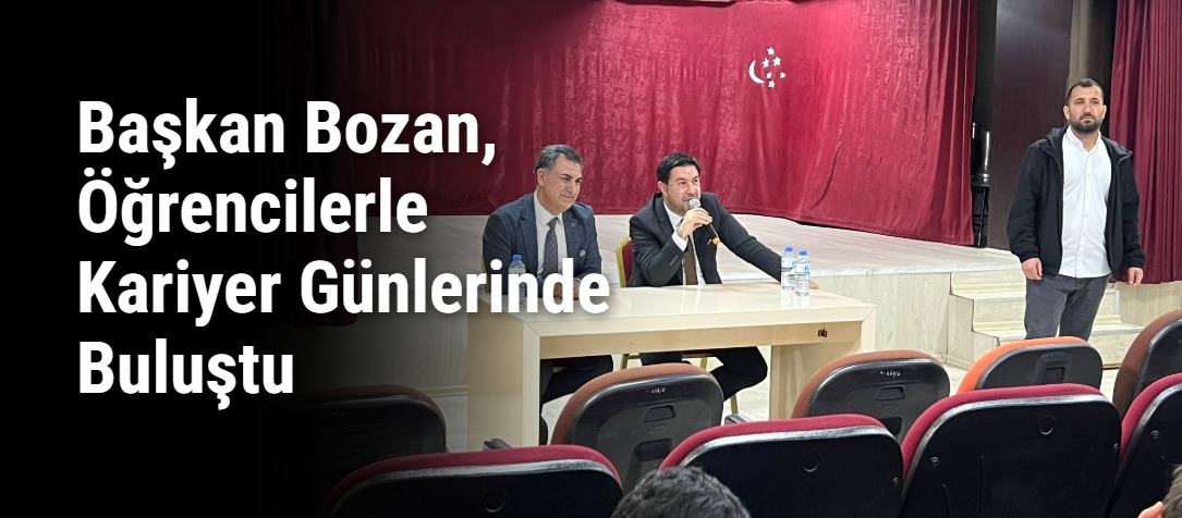 Başkan Bozan'ın öğrencilerle içten diyalogunda ders çalışma ve kariyer anları