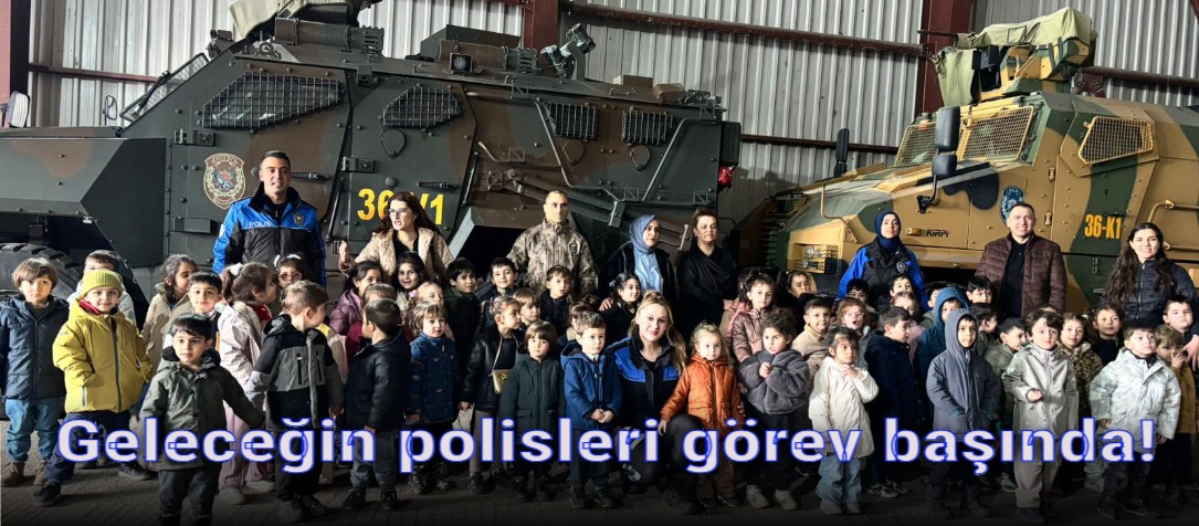 Kars Emniyetinde Minik Konuklar: Geleceğin Polisleri Zırhlı Araçları Keşfetti