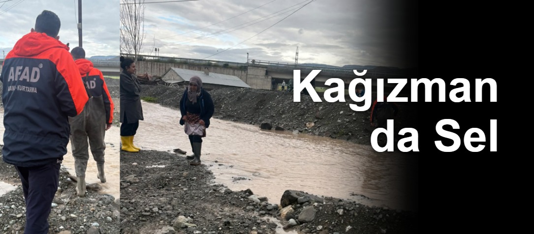Kağızman da Sel
